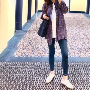 【SOLD】Free People Violet Combo Shirt